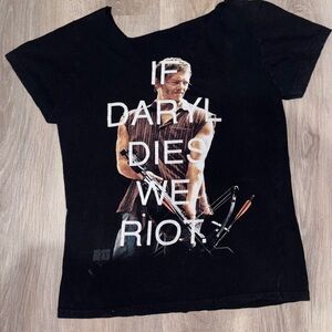 Black Graphic T-Shirt with Bold Text